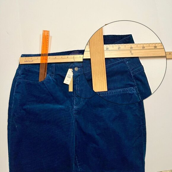Talbots Curvy Fit Blue Bootcut Corduroy Pants Plus Size 16W - Picture 8 of 8